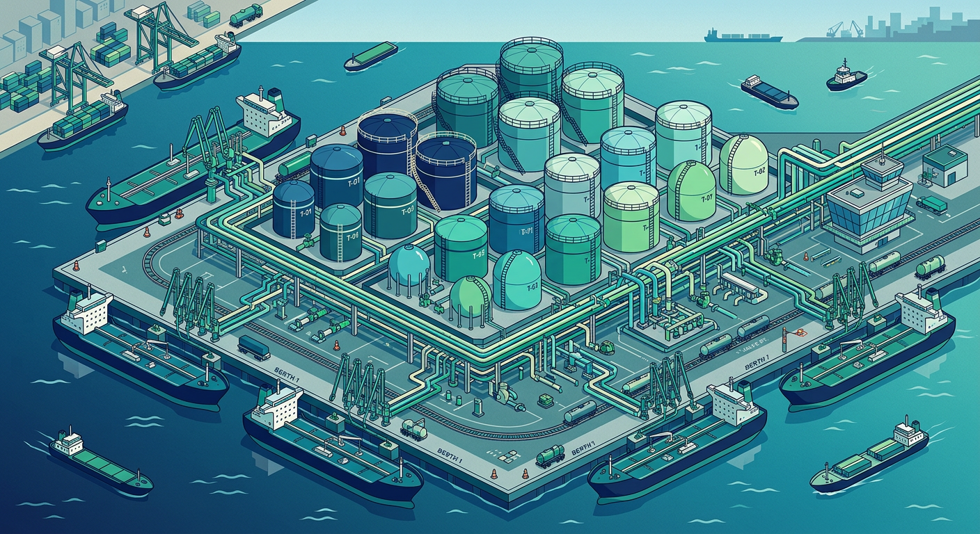 Illustrative image: Alkagesta Secures Multi-Year Biofuel Storage Agreement in Antwerp