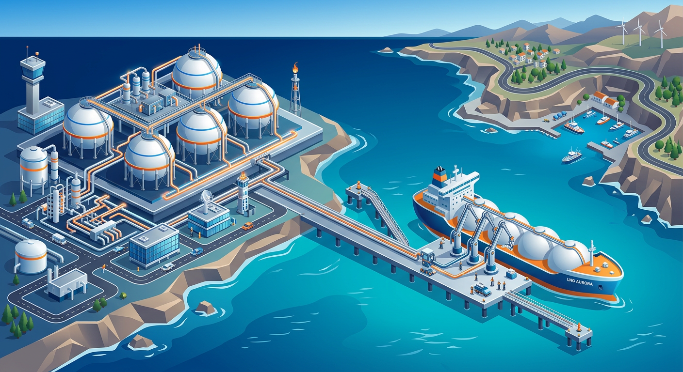 Illustrative image: US LNG Exports Surge 23% in First Half of 2026 on Capacity Additions